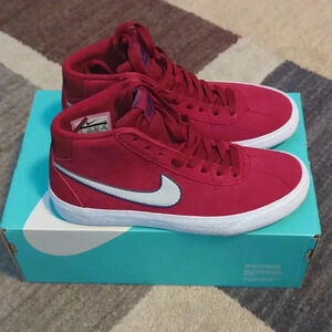 Nike SB Women's Bruin Hi Shoes Red Crush 923112 Size 5